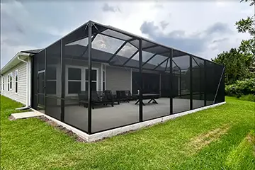 Bronze screen enclosure by East Coast Aluminum